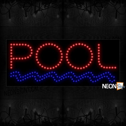 Pool With Blue WaveLED Bulb