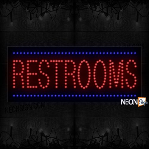 Restrooms With Horizontal Border LED Bulb