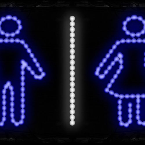 Restrooms Boy And Girl Image LED Bulb