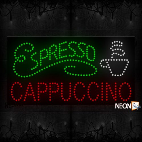 Espresso Cappuccino With White Cup LED Bulb