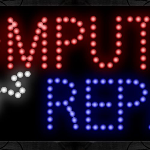 Computer Repair With White Mouse LED Bulb