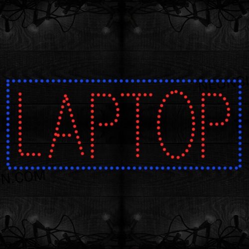 Laptop With Border LED Bulb
