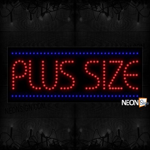 Plus Size In Red With Blue Lines LED Bulb