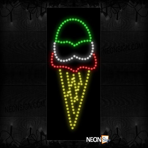 Ice Cream Logo (Vertical) LED Bulb