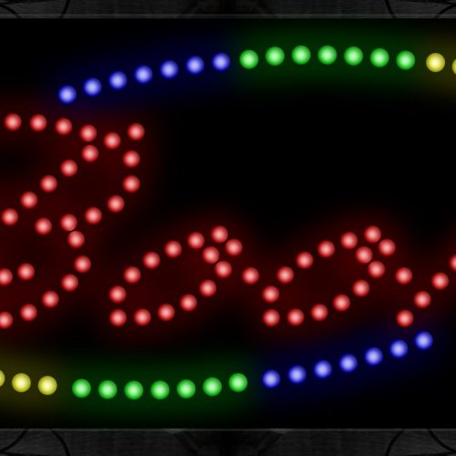 Books in red with colorful arc border LED Bulb
