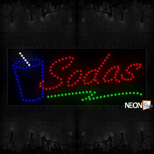 Sodas With Blue Cup LED Bulb