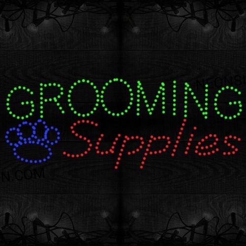 Grooming Supplies With Paw LED Bulb