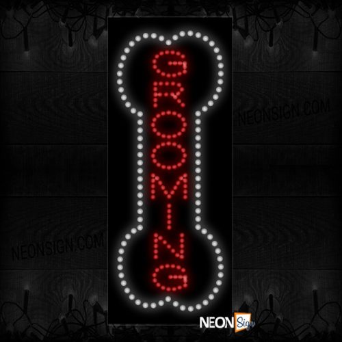 Grooming With White Border (Vertical) LED Bulb