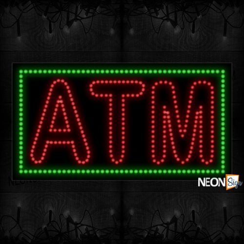 Double Stroke Atm With Green Border LED Bulb