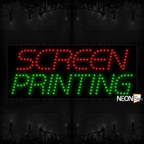 Screen Printing Uppercase Italic LED Bulb