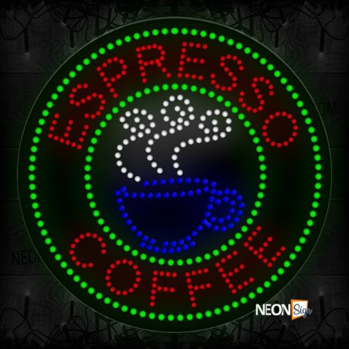 Espresso Coffee With Cup LED Bulb