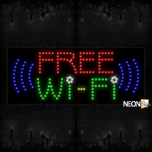 Free Wifi With Blue als LED Bulb