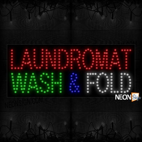 Laundromat Wash & Fold LED Bulb