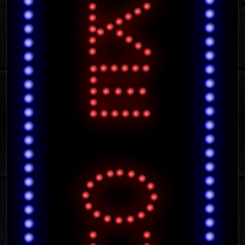 Take Out With Blue Border LED Bulb
