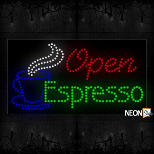 Open Espresso With Cup LED Bulb