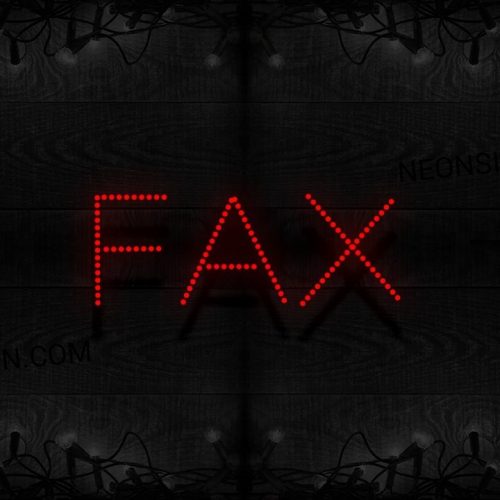 Fax All Cap Simple Text LED Bulb