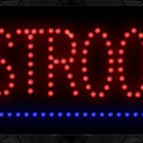 Restroom All Caps Text With Underline LED Bulb