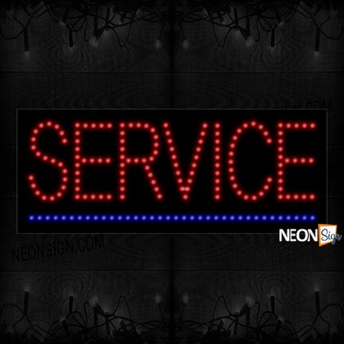 Service With Blue Line LED Bulb