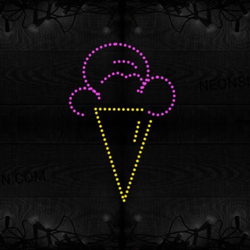 Ice Cream With Cone Logo LED Bulb
