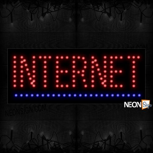 Internet With Blue Line LED Bulb