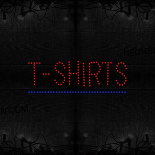 T-Shirts With Underline LED Bulb