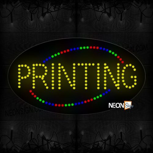 Yellow Printing  LED Bulb