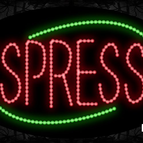 Espresso With Green Arc Border LED Bulb