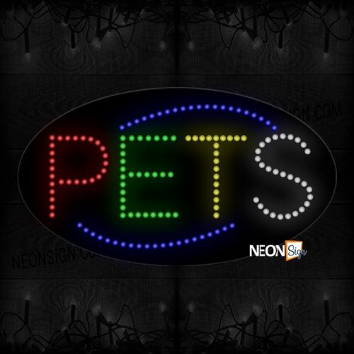 Pets With Blue Ellipse LED Bulb