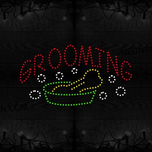 Grooming With Bone Logo LED Bulb