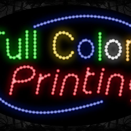 Full Color Printing With Blue Arc Border LED Bulb
