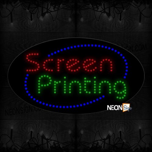 Screen Printing With Curves LED Bulb