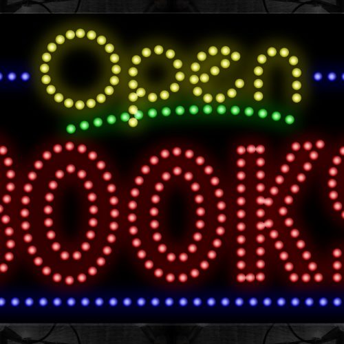 Open Books With Blue Border LED Bulb