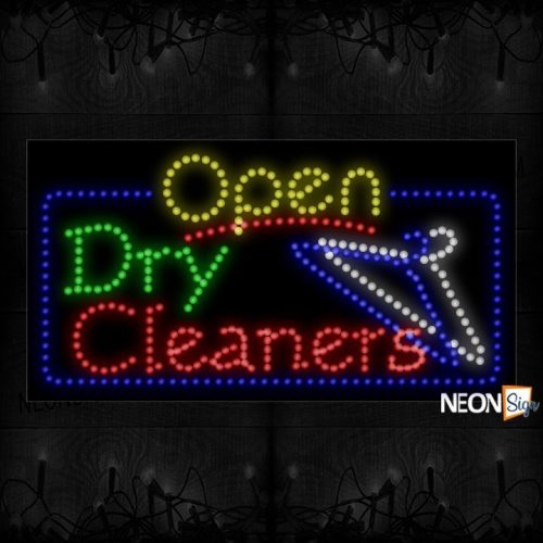 Open Dry Cleaners With Image LED Bulb