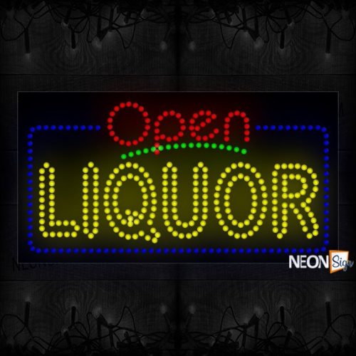 Open Liquor With Border LED Bulb