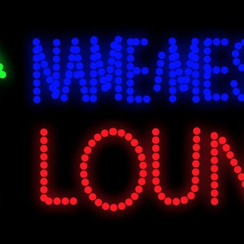 Name/Message Lounge LED Bulb