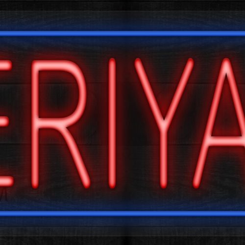 Teriyaki with blue border LED Flex