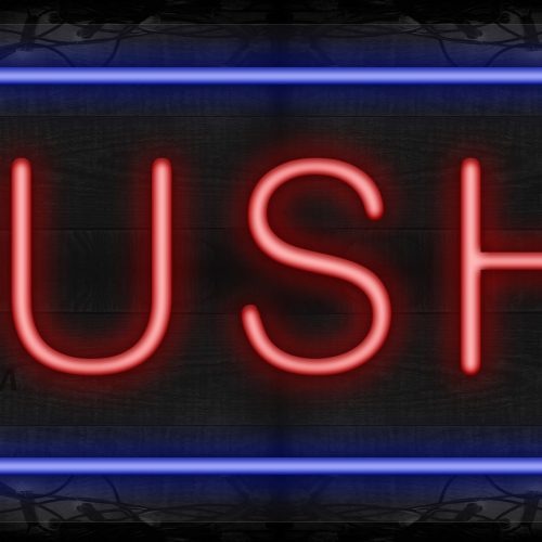 Sushi in red with blue border LED Flex