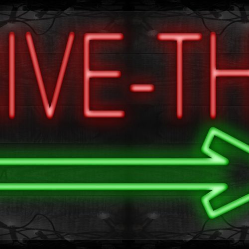 Drive-thru with green arrow LED Flex