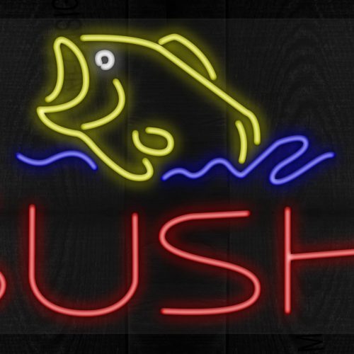 Sushi with yellow fish logo LED Flex
