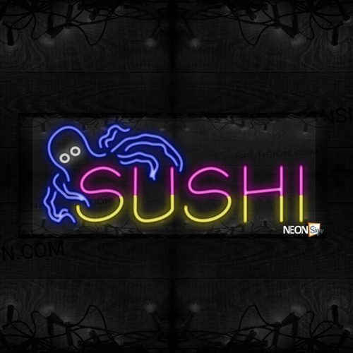 Sushi with Blue Octopus LED Flex