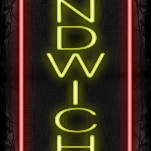 Sandwiches with red border LED Flex (Vertical)