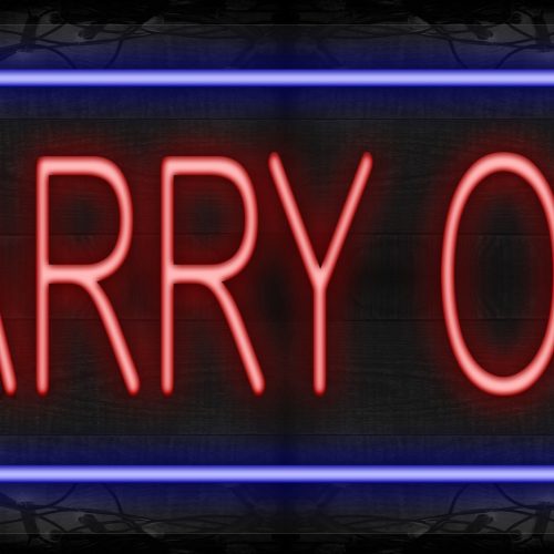 Carry Out with blue border LED Flex