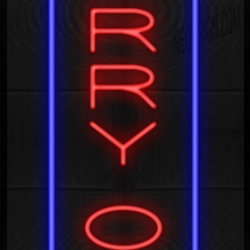 Vertical Carry Out with Blue Parallel Lines LED Flex