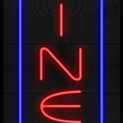 Vertical Diner with Blue Border LED Flex