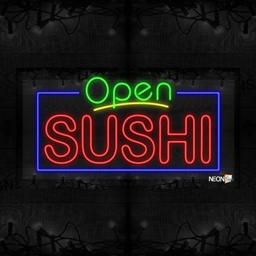 Open Sushi with Blue Border LED FLex