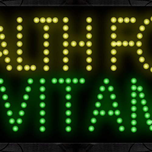 Health Food And Vitamin With All Caps LED Bulb
