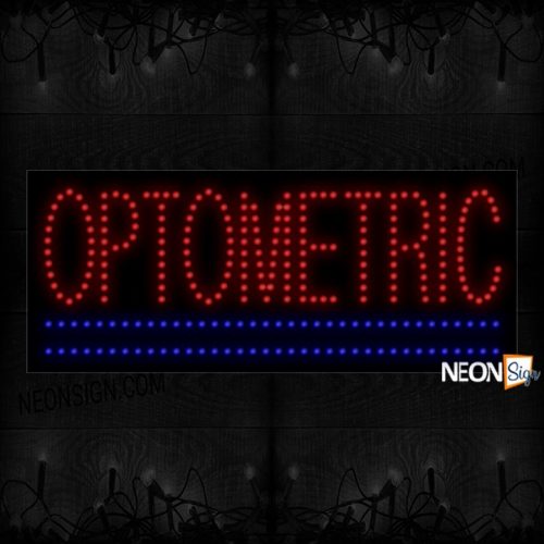 Optometric With Double Blue Underlines LED Bulb