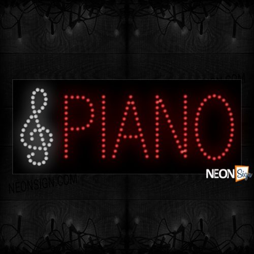 Piano With Music Symbol LED Bulb