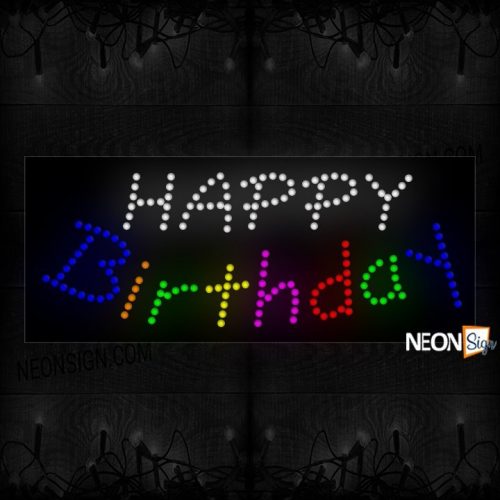 Happy Birthday Full Color LED Bulb