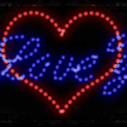 I Love You With Heart LED Bulb